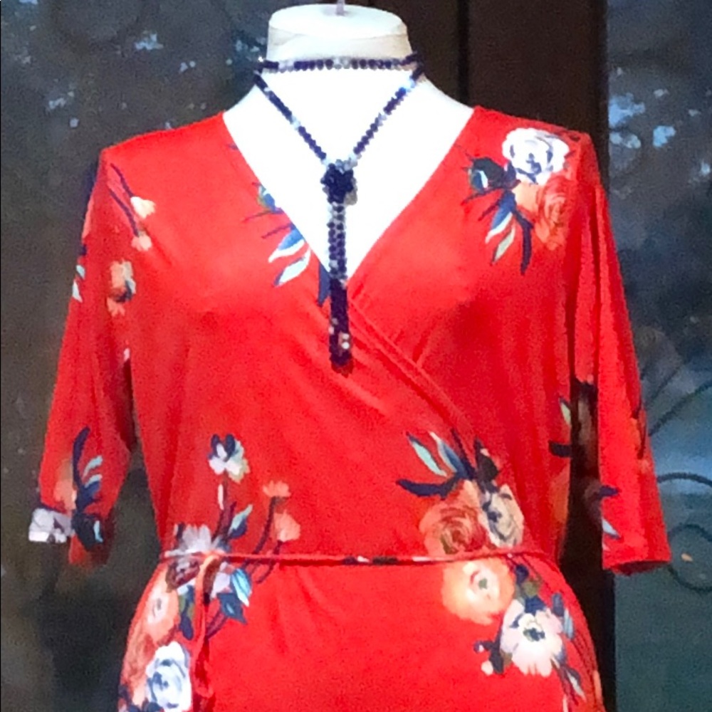 NWT Maxi wrap dress